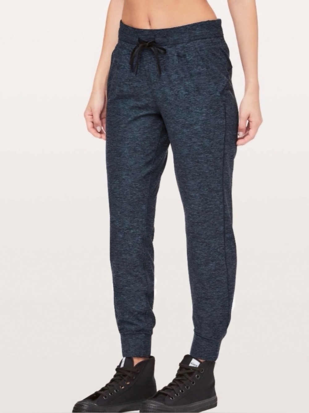 Lululemon Ready To Rulu Pant *Updated 29" Heathered True Navy / Black Sz 4